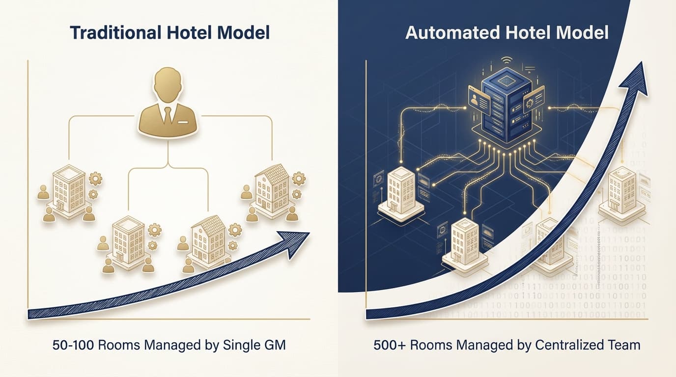 Scalability Advantage: Linear vs Logarithmic Cost Scaling